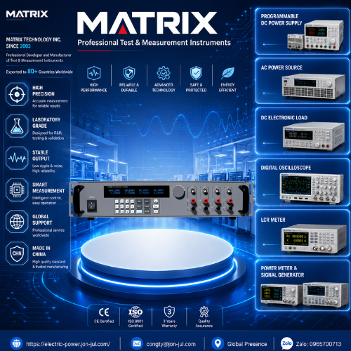 MFP-2001 Bộ nguồn DC lập trình 4 kênh MATRIX VIETNAM